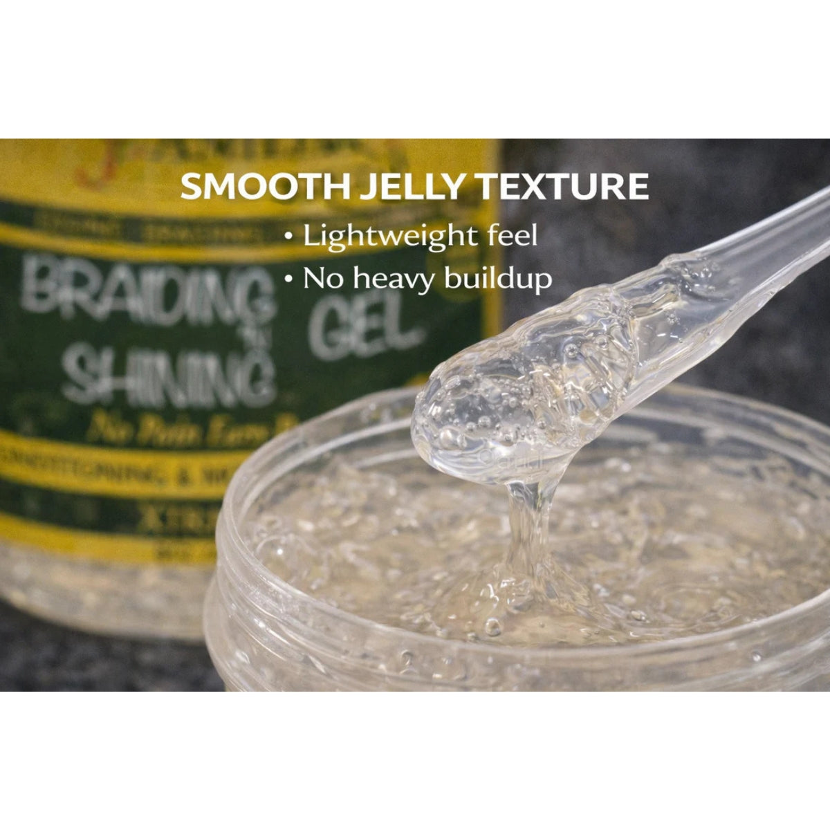 Jamila Natural Award-Winning Braiding ’N Shining Gel – Xtra Hold (8oz / 240ml)