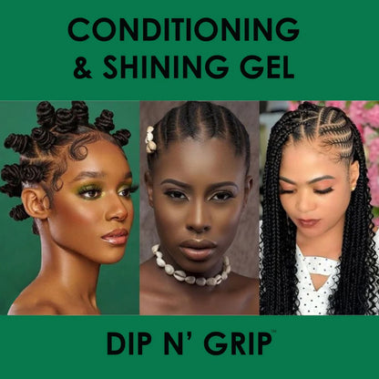 Jam Dip n Grip Almond and Vitamin E Conditioning &amp; Shining Hair Gel Extreme Hold  (4oz)