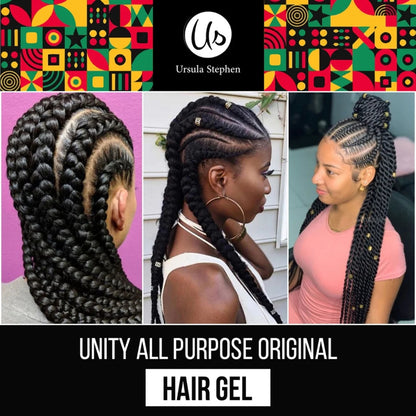 Ursula Stephen Unity All Purpose Original Hair Gel Non-Flaking, Long Lasting Shine, Firm Hold For All Hair Types 16 oz