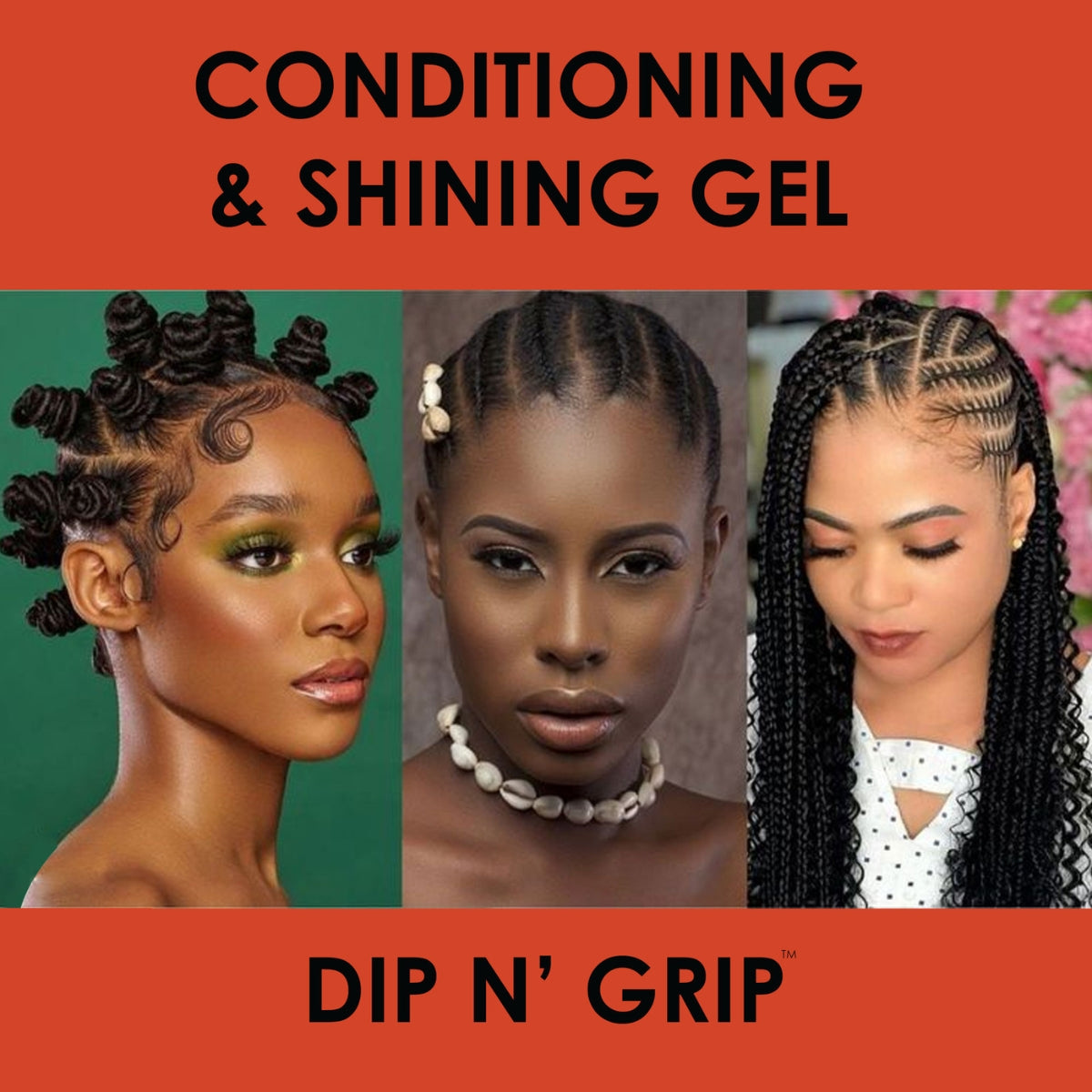 Jam Dip N Grip Strawberry/Lemon/Orange Shining Gel (4oz)
