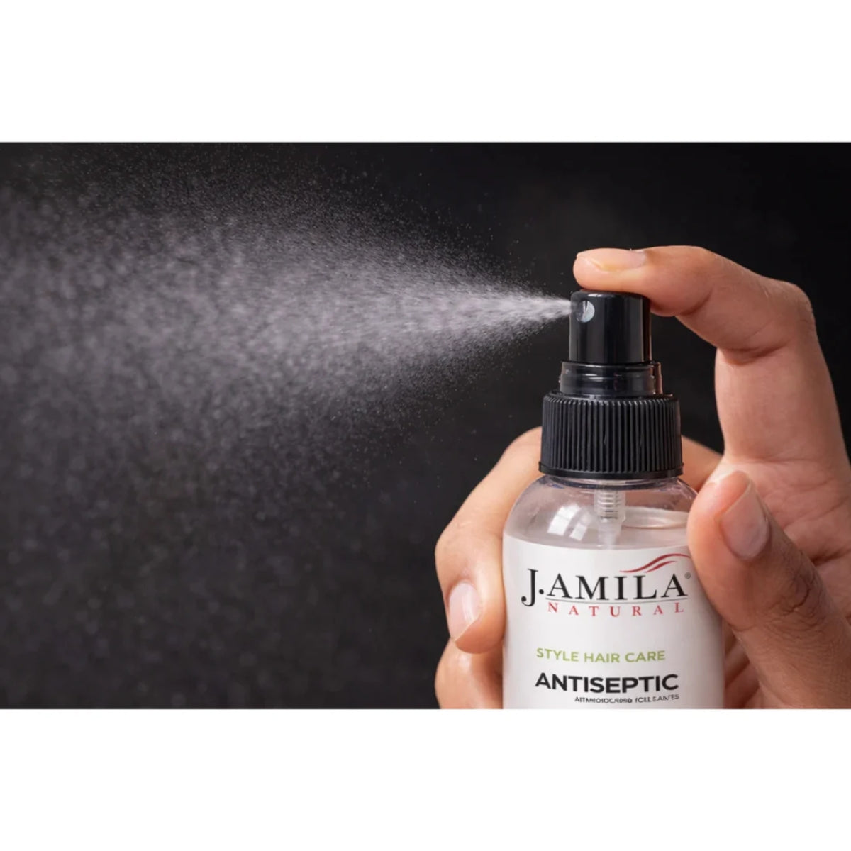 J. Amila Natural Antiseptic Spray with Argan Oil &amp; Myrrh – Scalp Relief, Itch Control &amp; Cleanse for Wigs, Braids &amp; Natural Hair (8 oz / 237 ml)
