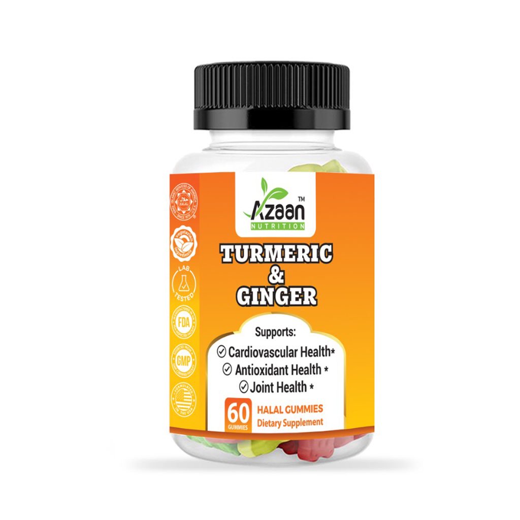 Azaan Nutrition Turmeric Curcumin &amp; Ginger (60 Gummies)