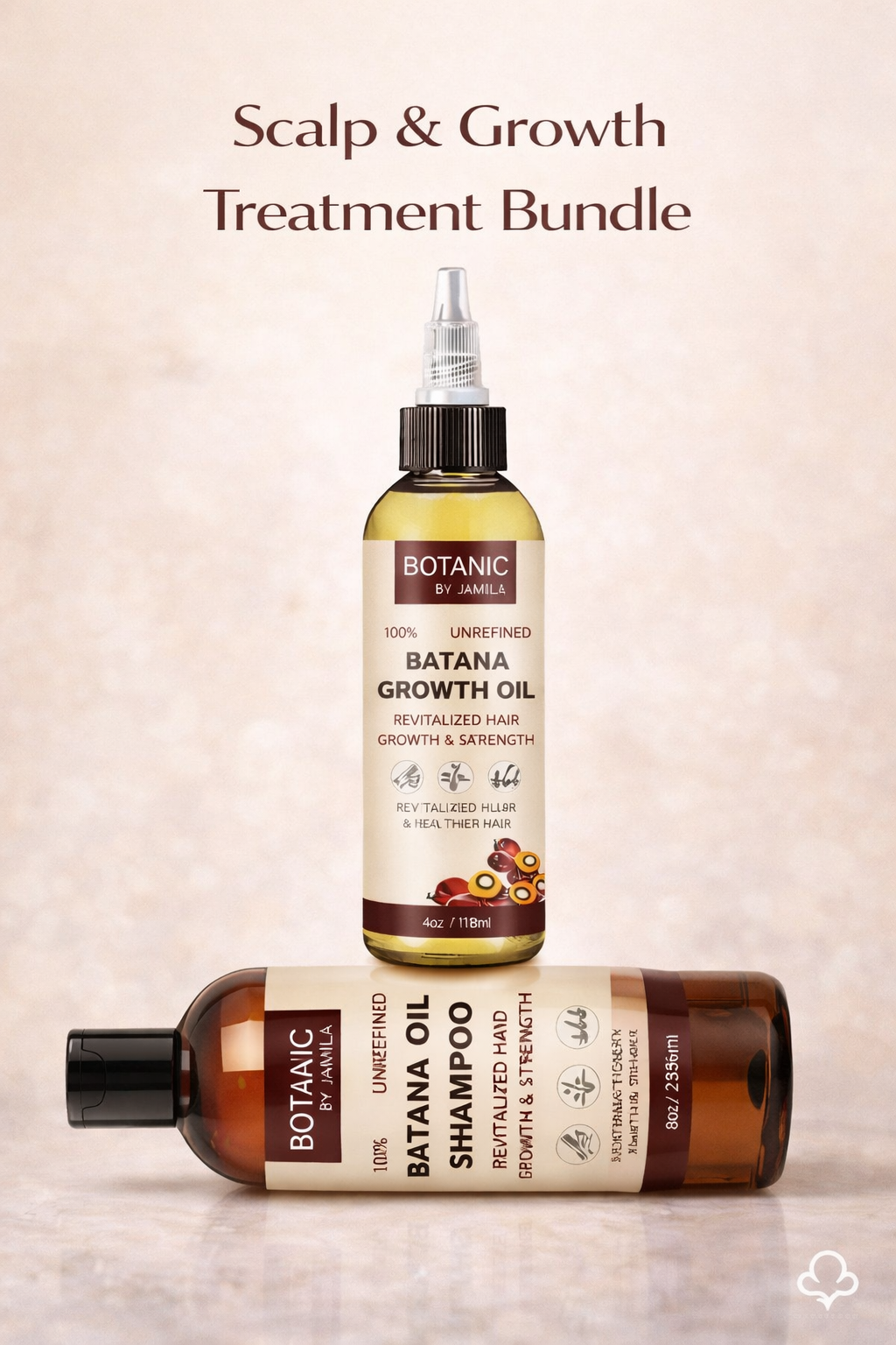 Botanic Hair Care. 100% Unrefined Scalp &amp; Growth Treatment Bundle