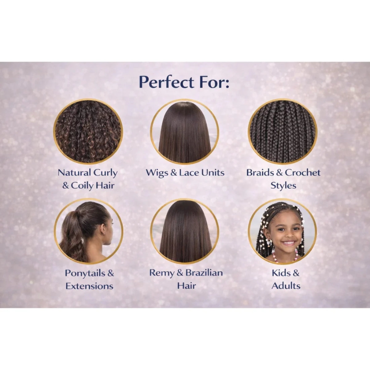 J. AMILA Natural Leave-In Conditioner &amp; Detangler with Vitamin E &amp; Coconut Oil – Heat &amp; UV Protection for Natural, Wigs, Braids &amp; Synthetic Hair (8 oz)