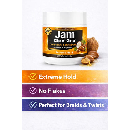 Jam Dip n’ Grip® Extreme Hold Conditioning &amp; Shining Gel 4oz