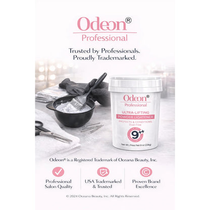Odeon Professional Ultra-Lifting Powder Hair Lightener Up To 9++ level 8oz