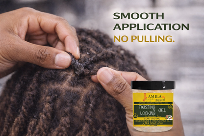 Jamila Natural Award-Winning– Xtra Hold Twisting ‘N Locking Gel (8oz / 240ml)