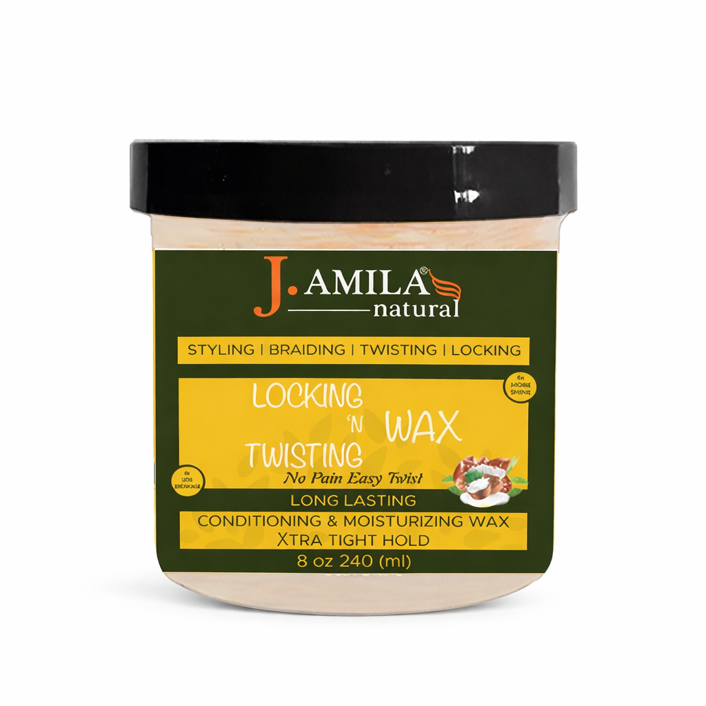 Jamila Natural Award-Winning– Xtra Tight Hold Twisting ‘N Locking Wax (8oz / 240ml)