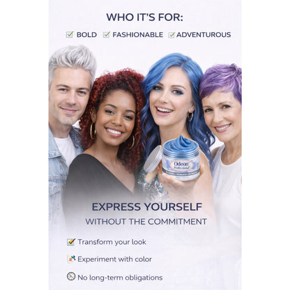 Odeon Professional Blonde Hair Color Wax – Temporary Hair Dye for Women &amp; Men | Washable, Natural Formula, Easy Styling (4.23oz)