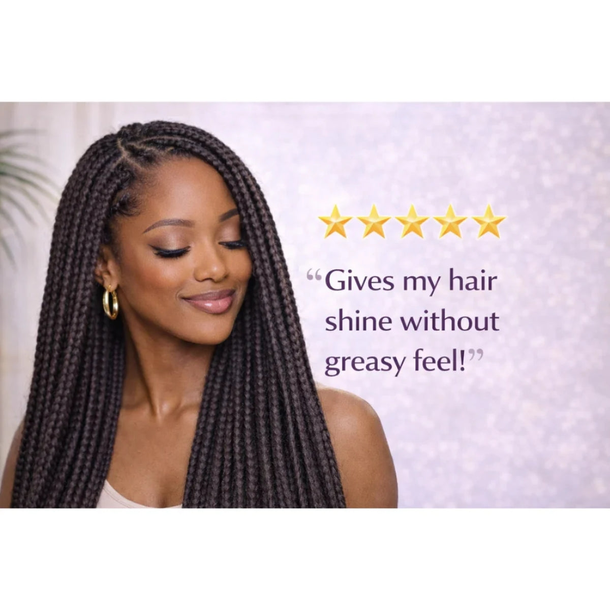J. AMILA Natural Oil Free Sheen Spray with Vitamin E &amp; Olive Oil – Lightweight Shine, Heat &amp; UV Protection for Wigs, Braids &amp; Natural Hair 8 oz 237 ml