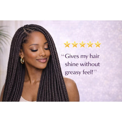 J. AMILA Natural Oil Free Sheen Spray with Vitamin E &amp; Olive Oil – Lightweight Shine, Heat &amp; UV Protection for Wigs, Braids &amp; Natural Hair 8 oz 237 ml