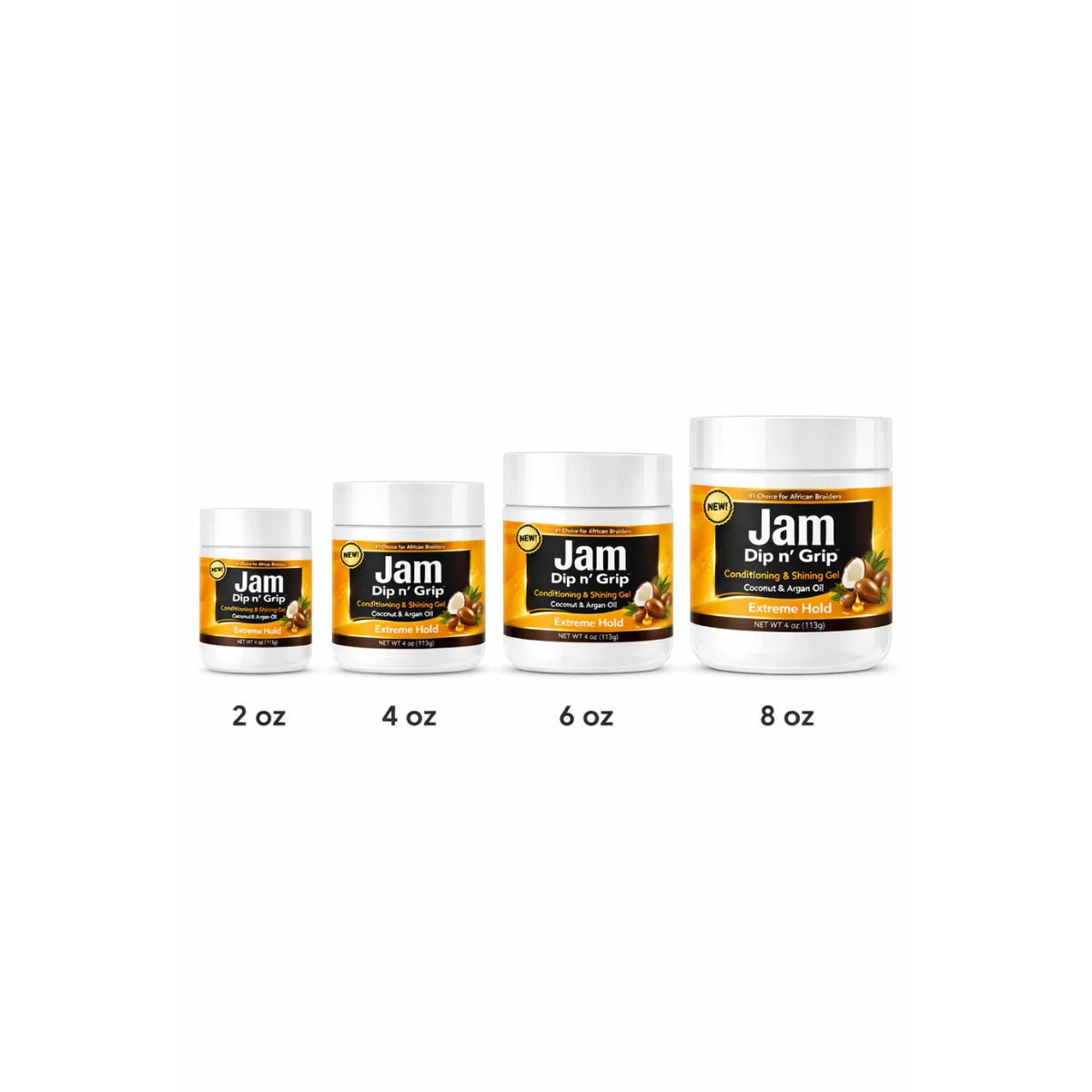 Jam Dip n’ Grip® Extreme Hold Conditioning &amp; Shining Gel 4oz