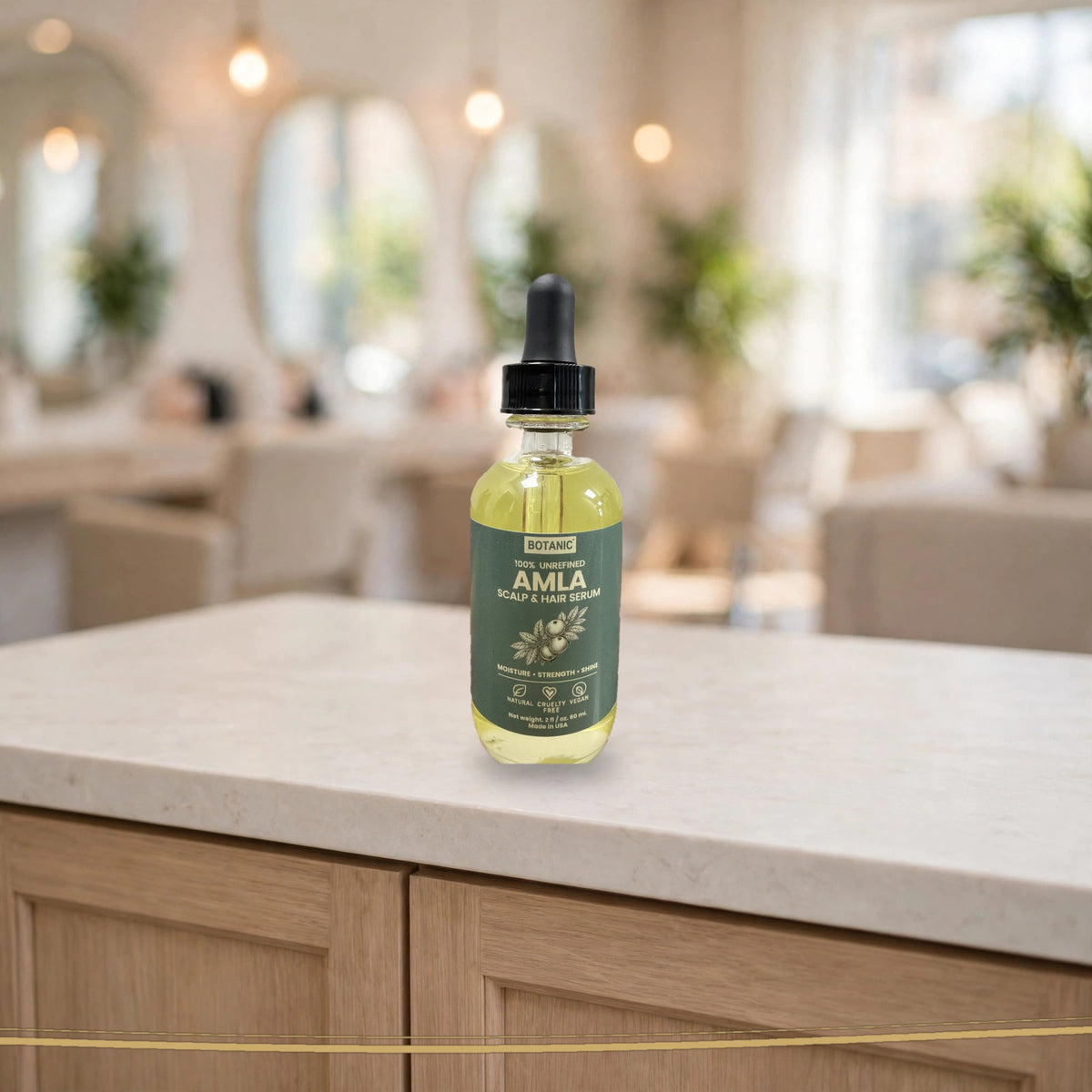 Botanic 100% Unrefined Amla Scalp &amp; Hair Serum - 2 fl oz