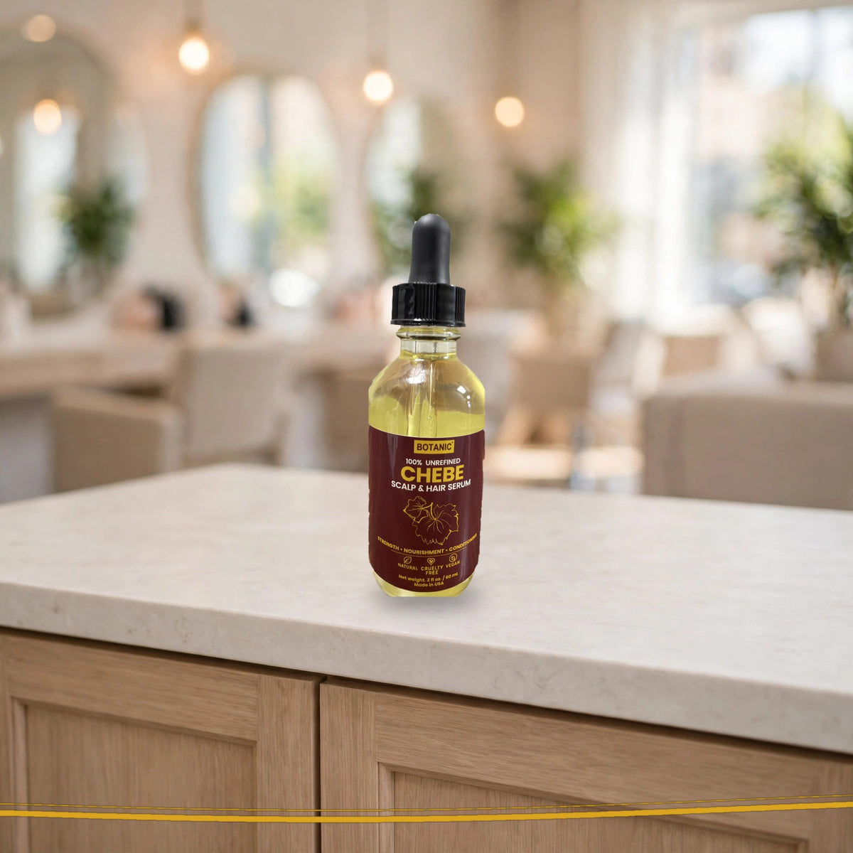 Botanic 100% Unrefined Chebe Scalp &amp; Hair Serum - 2 fl oz