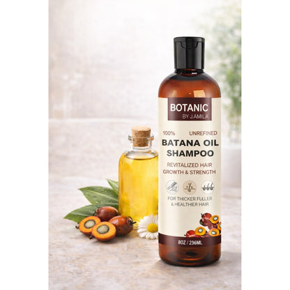 Botanic 100% Unrefined Batana Oil Shampoo – For Thicker, Fuller &amp; Healthier Hair 8 oz