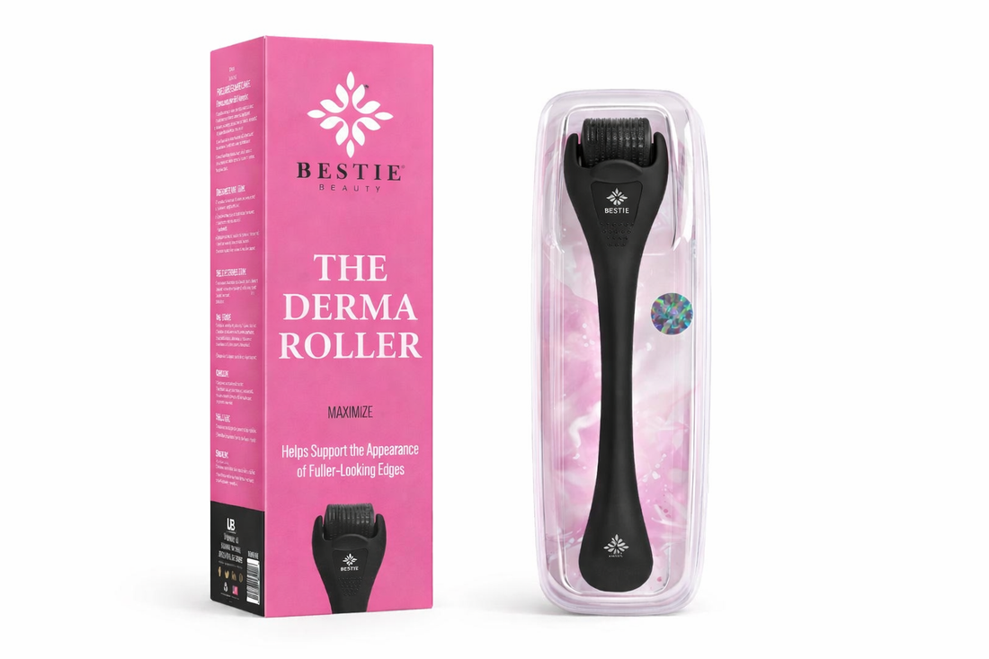 BESTIE Beauty Derma Roller for Edges &amp; Hairline – Supports Fuller-Looking Edges, At-Home Edge Care Tool
