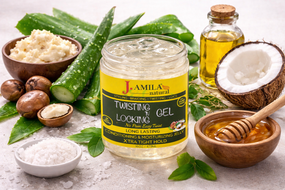 Jamila Natural Award-Winning– Xtra Hold Twisting ‘N Locking Gel (16oz / 473ml)