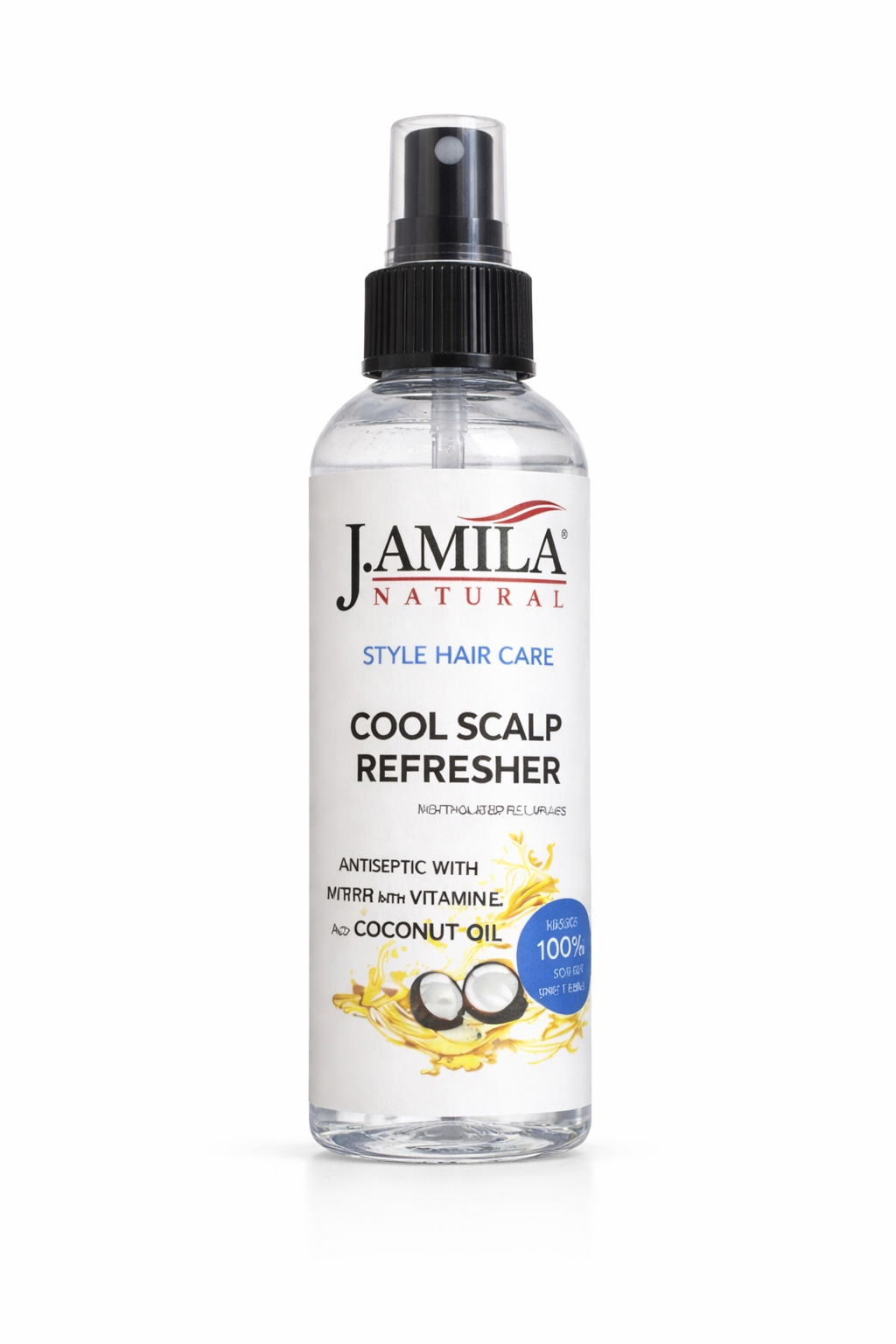 J. AMILA Natural Cool Scalp Refresher with Menthol, Myrrh, Vitamin