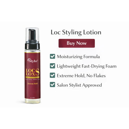 Stylo™ Locs Lox Moisturizing Hair Foaming Lotion Extreme Hold – 8oz / 240 mL