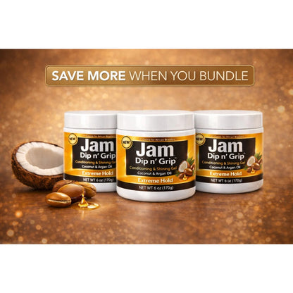 Jam Dip n’ Grip® Extreme Hold Conditioning &amp; Shining Gel 2 Pack (4oz Each)