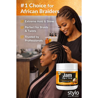 Jam Dip n’ Grip® Extreme Hold Conditioning &amp; Shining Gel 4oz
