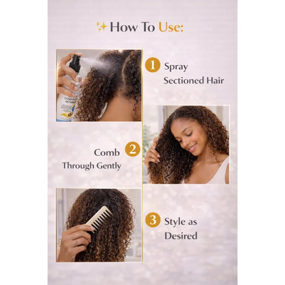 J. AMILA Natural Leave-In Conditioner &amp; Detangler with Vitamin E &amp; Argan Oil – Heat &amp; UV Protection for Natural, Wigs, Braids &amp; Synthetic Hair (8 oz)