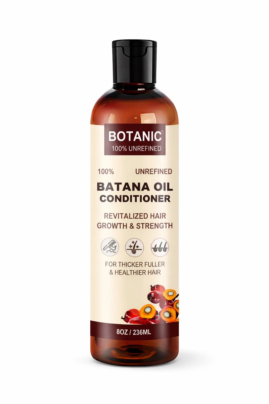 100 percent unrefined Batana oil conditioner for thicker fuller and healthier hair
