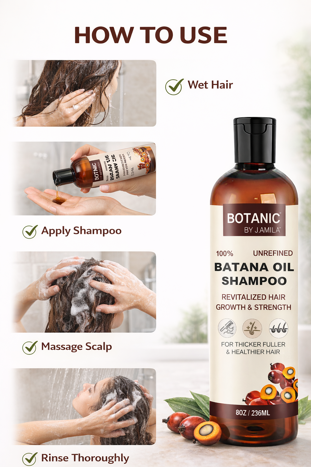 How to use Batana oil shampoo for best hair growth and scalp nourishment