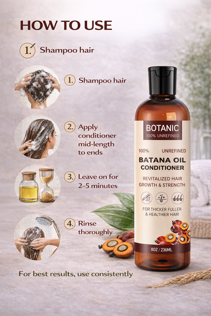 How to use Batana oil conditioner after shampooing for best results
