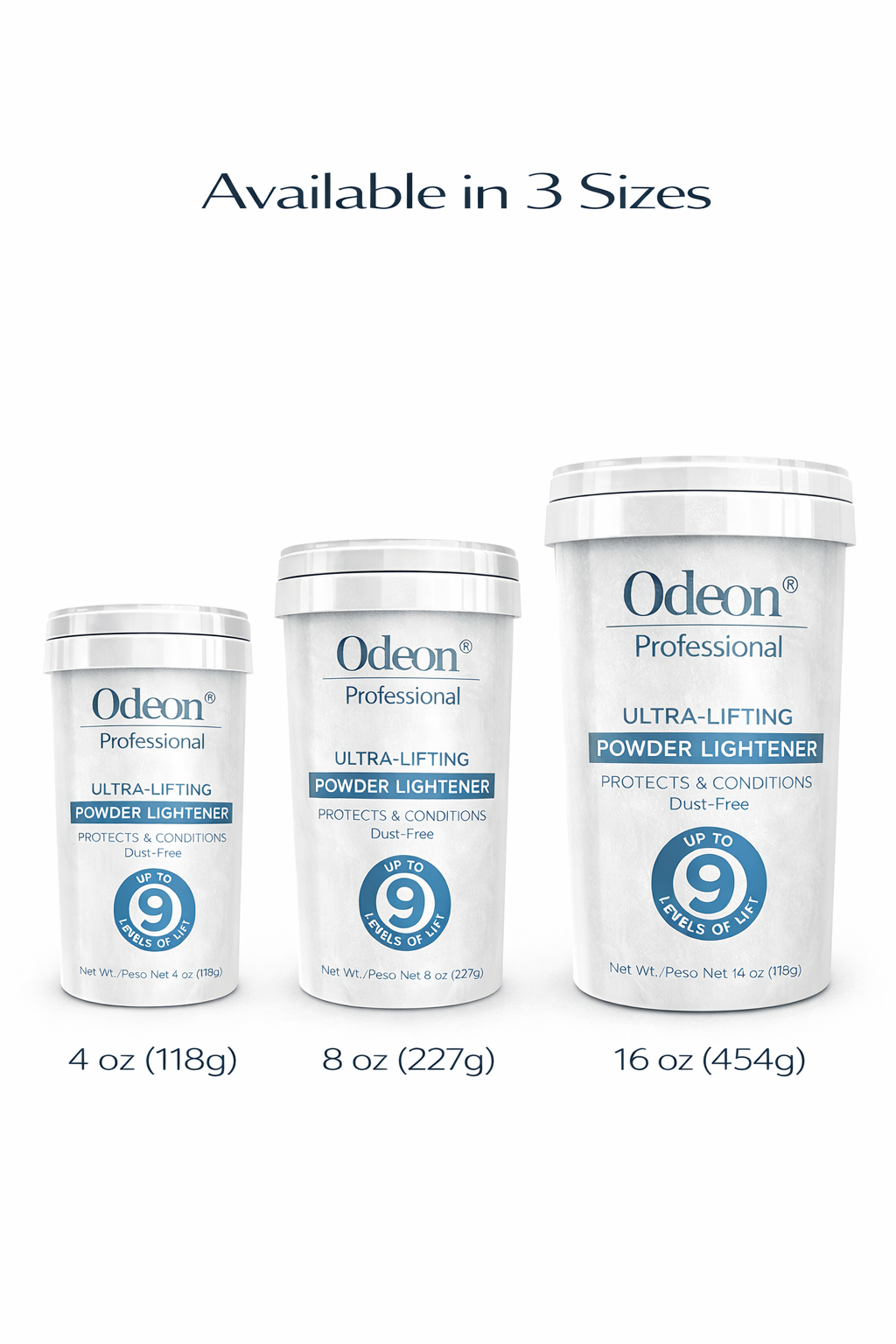 Odeon Professional Ultra-Lifting Powder Lightener up to 9 Level 4oz (118g)