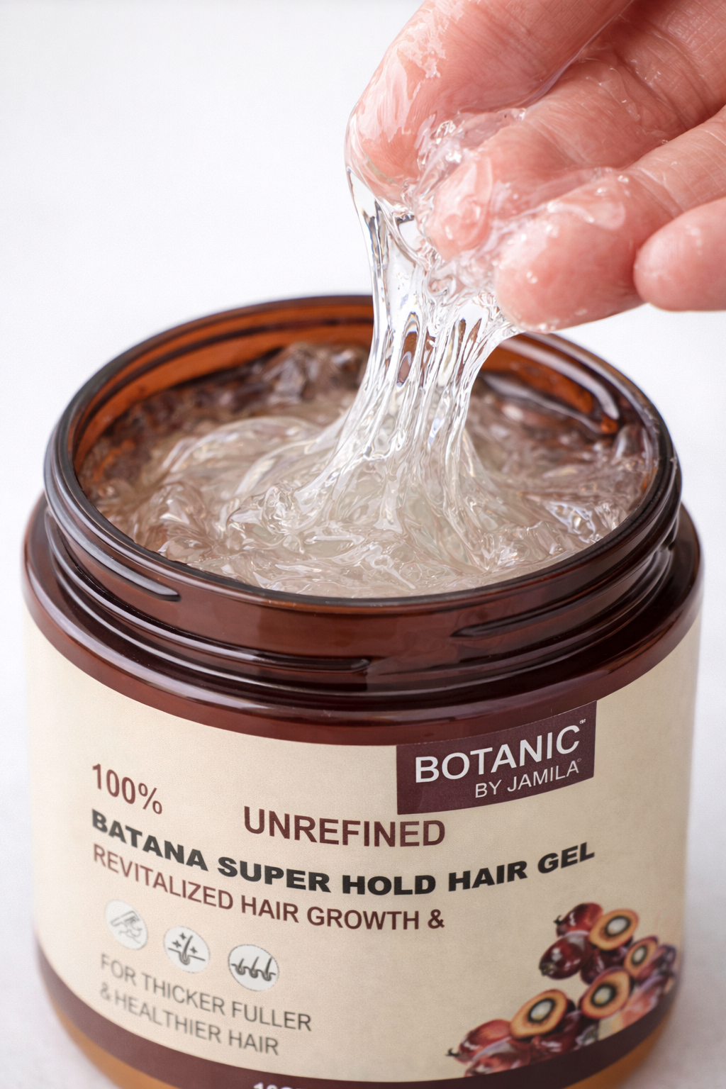 Batanic by J.Amila Batana Super Hold Hair Gel – Strong Hold, No Flakes (16oz)
