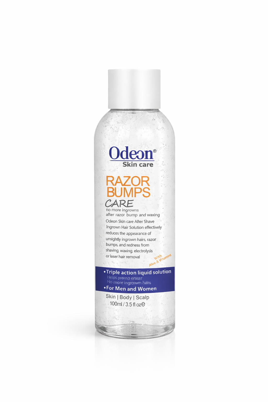 Odeon® Razor Bumps Treatment Liquid – Ingrown Hair &amp; Irritation Relief (3.5 oz)