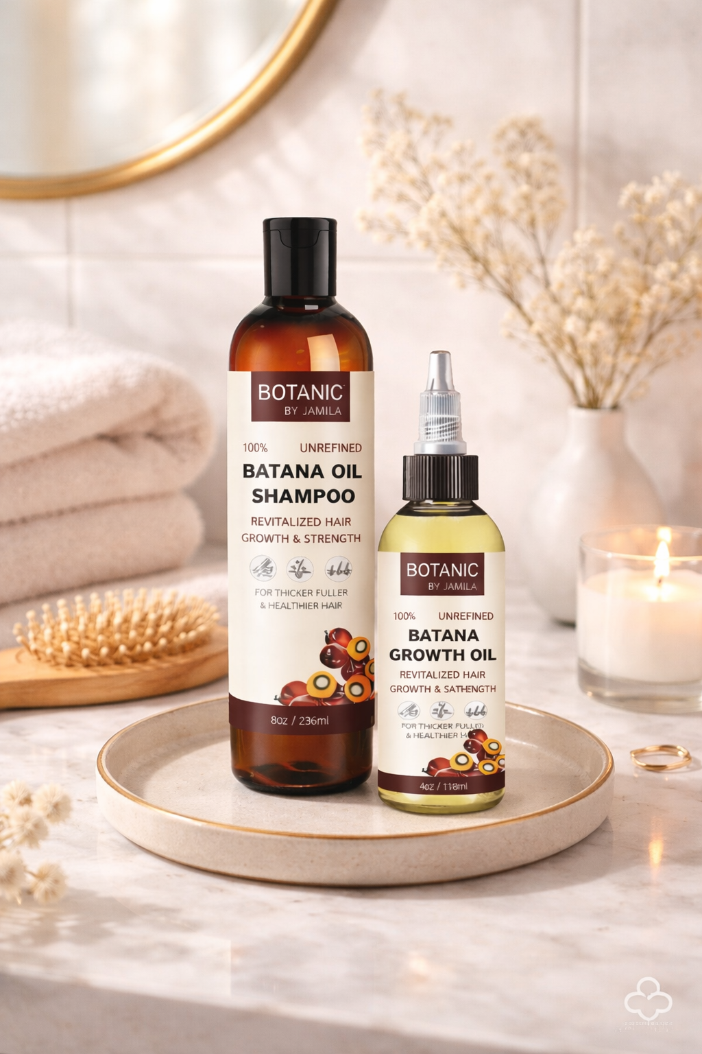 Botanic Hair Care. 100% Unrefined Scalp &amp; Growth Treatment Bundle