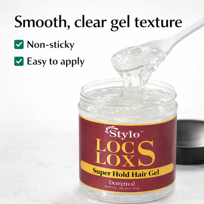 STYLO™ Locs Loxs Super Hold Hair Gel &amp; Styling Foaming Lotion Extreme Hold Bundle • Pack of 2