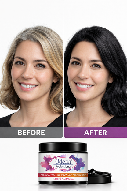 Odeon Professional Black Hair Color Wax, Temporary Hair Dye for Women &amp; Men (4.23oz)