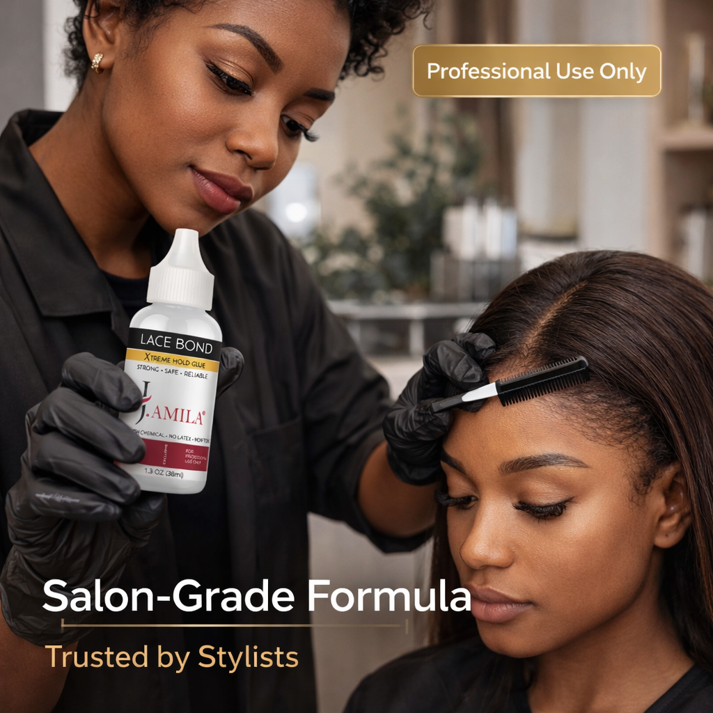 J.AMILA® Lace Bond Xtreme Hold Glue | Invisible, Non-Toxic Wig Adhesive – 1.3 oz (38 ml)
