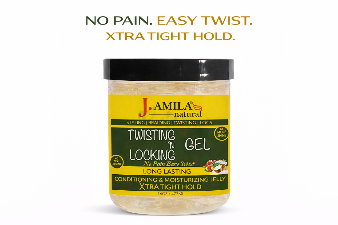 Jamila Natural Award-Winning– Xtra Hold Twisting ‘N Locking Gel (16oz / 473ml)