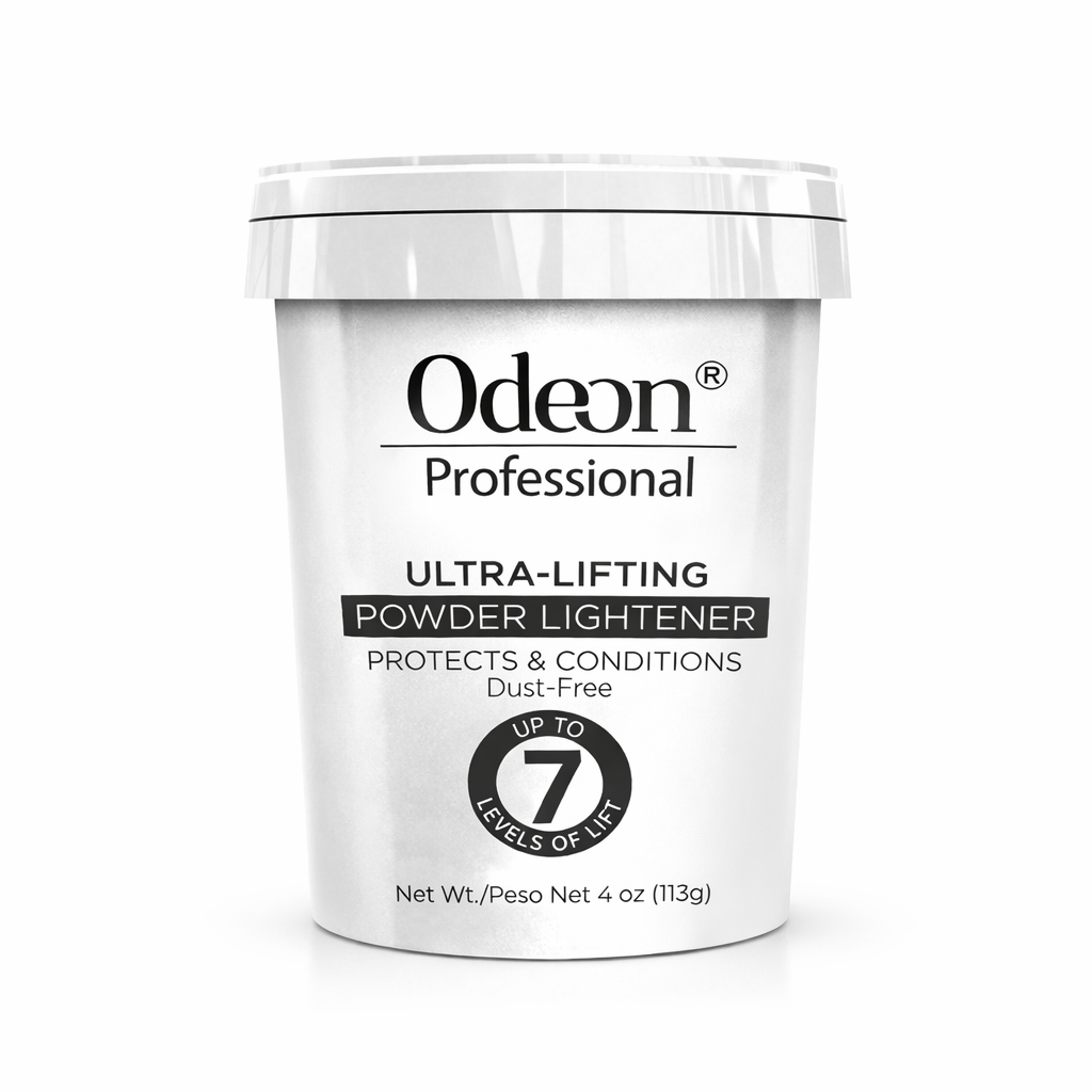 Odeon® Professional Ultra-Lifting Powder Lightener – Dust-Free Bleach, Up to 7 Levels of Lift (4 Oz)