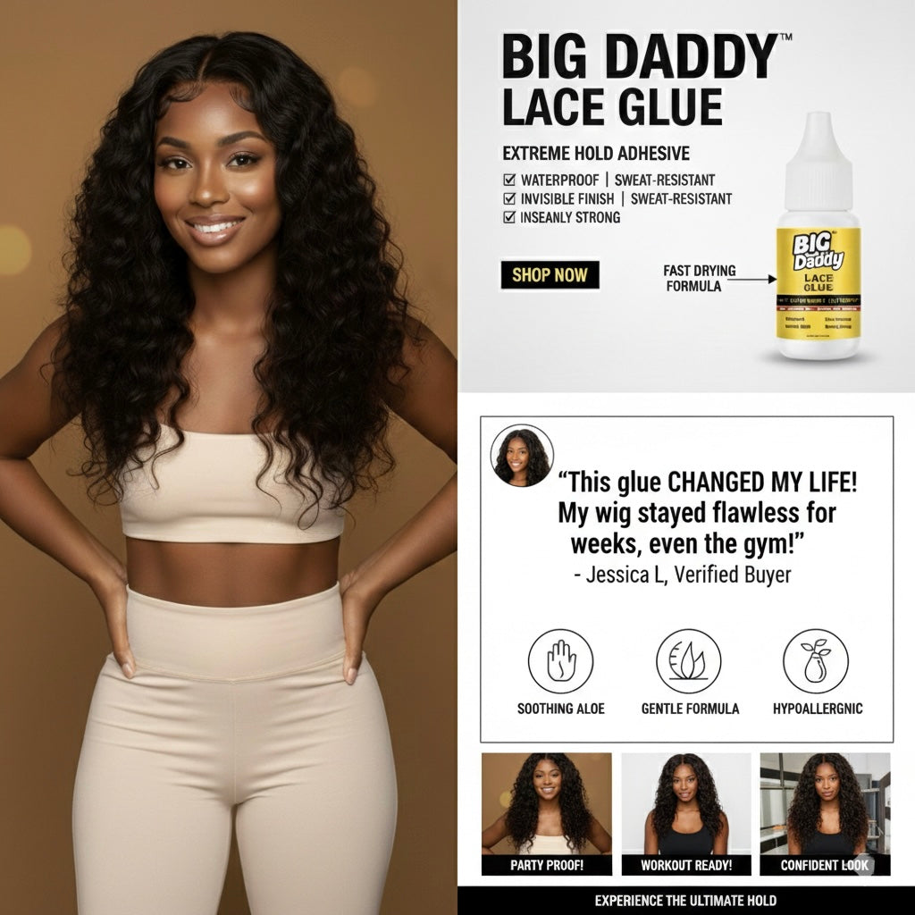 Big Daddy™ Lace Glue Extreme Hold Invisible Lace Adhesive (Waterproof &amp; Sweat-Resistant)