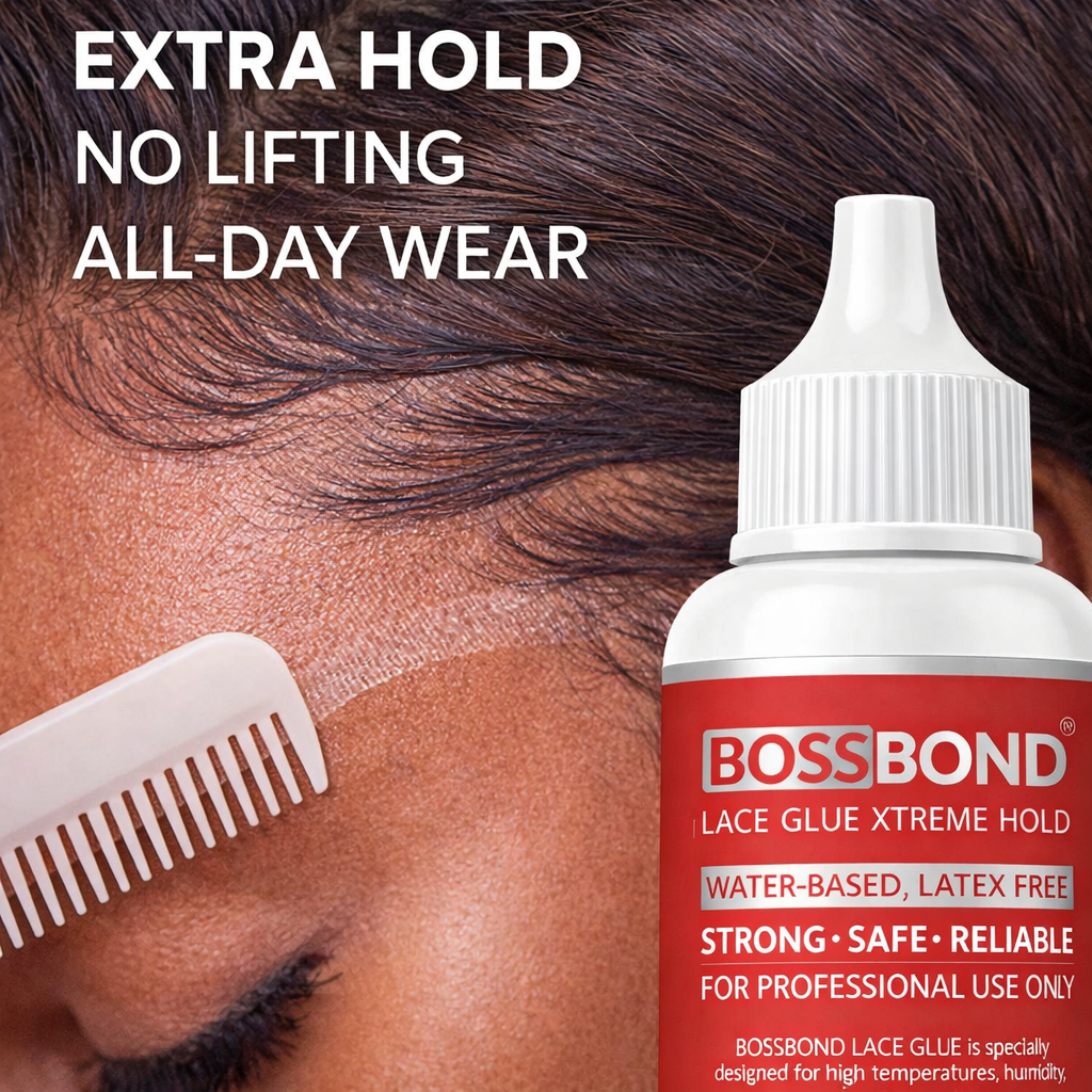 BossBond Lace Glue Extra Hold &amp; Xtreme Hold 1.3oz (2 Pack)