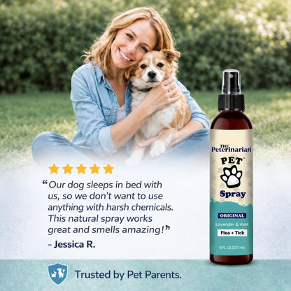 The PetErinarian™ Natural Flea &amp; Tick Spray – Lavender &amp; Mint 8oz