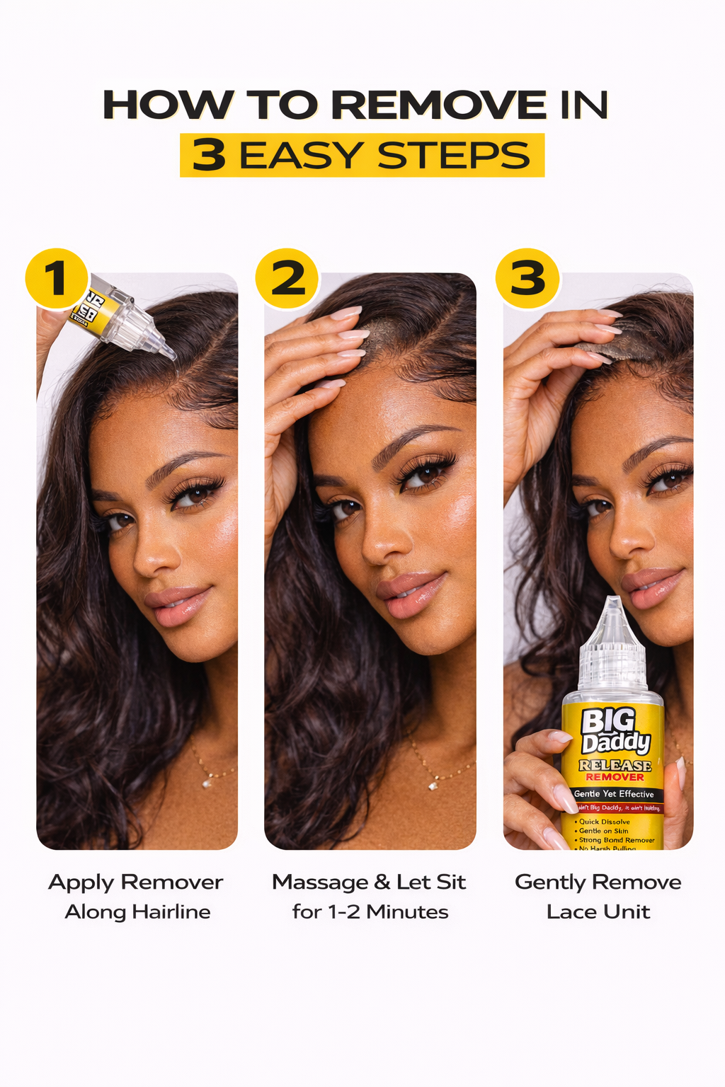 Big Daddy™ Lace Glue Release Remover Gentle Yet Effective Lace Adhesive Remover (1 fl oz / 30 mL)