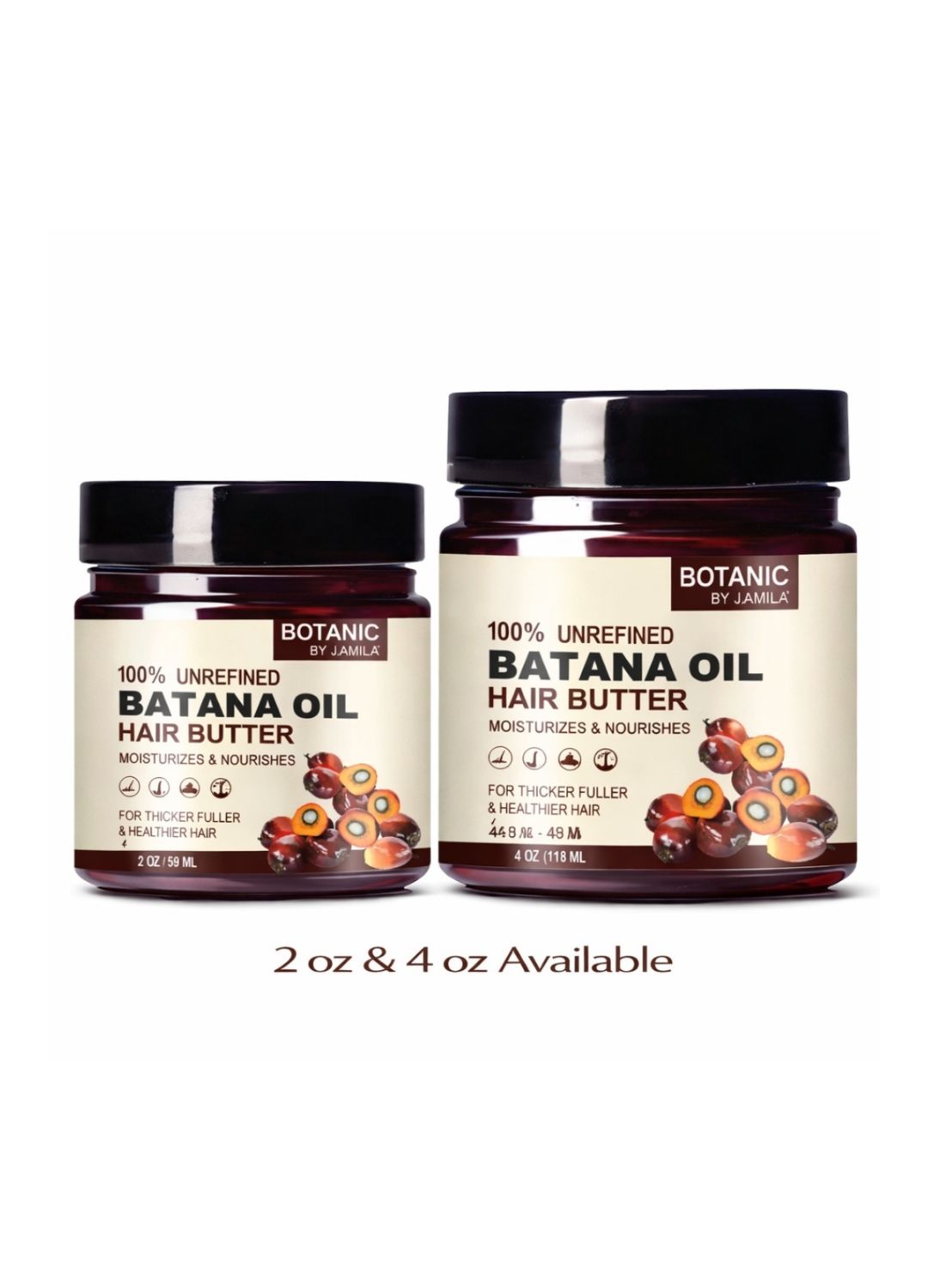 Botanic by J. Amila. Batana Hair Butter – 100% Unrefined | Deep Moisture &amp; Strength (2oz &amp; 4oz)