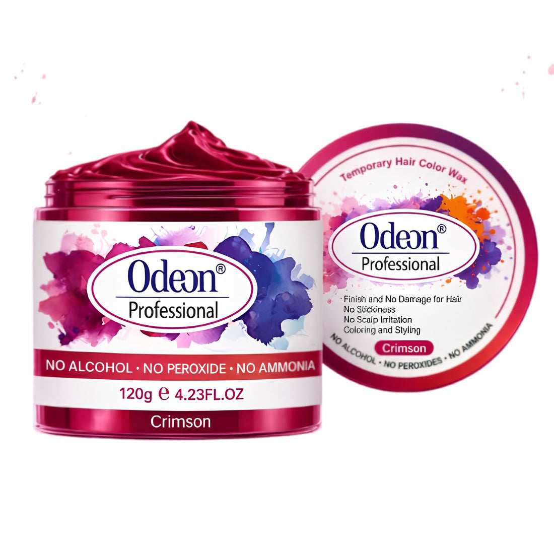 Odeon Professional CRIMSON Hair Color Wax, Temporary Hair Dye for Men &amp; Women  (4.23oz)