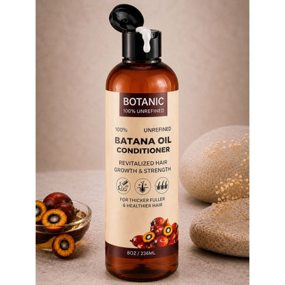 Botanic 100% Unrefined Batana Oil Conditioner – Deep Moisture, Strength &amp; Shine 8 oz