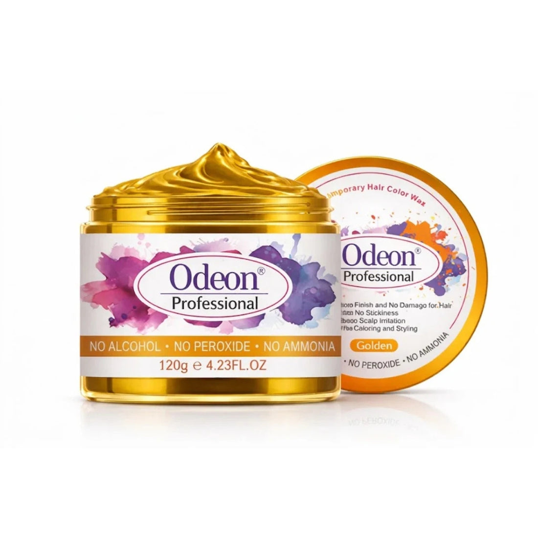 Odeon Professional Hair Color Wax Temporary Hair Dye For Women &amp; Men Gold (4.23oz)