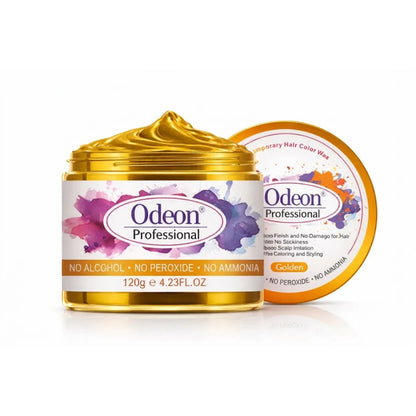 Odeon Professional Hair Color Wax Temporary Hair Dye For Women &amp; Men Gold (4.23oz)