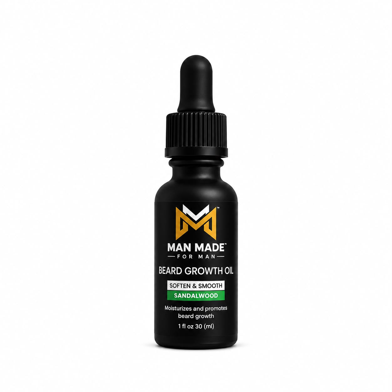 Man Made Sandalwood Beard Growth Oil | Fuller, Softer &amp; Healthier Beard
