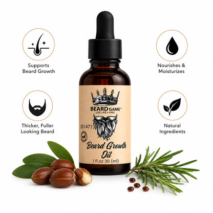 Beard Game Beard Growth Oil | Fuller, Softer &amp; Healthier Beard