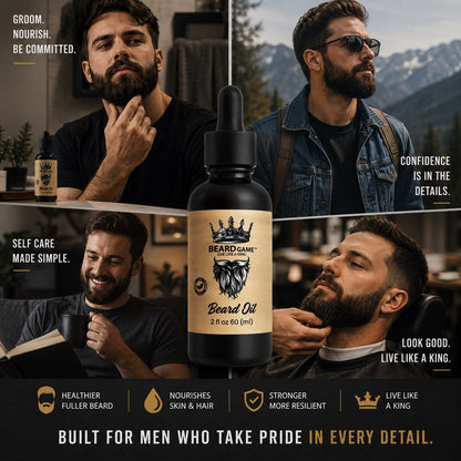 Beard Game Premium Beard Oil | Soft, Healthy &amp; Well-Groomed Beard
